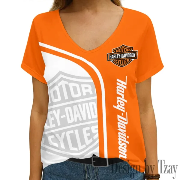 Harley Davidson Women's Swinging V-Neck Short Sleeve CBSWSVS010