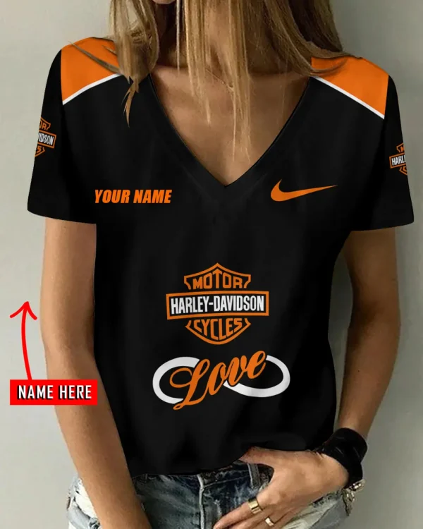 Harley Davidson Women's Swinging V-Neck Short Sleeve CBSWSVS012
