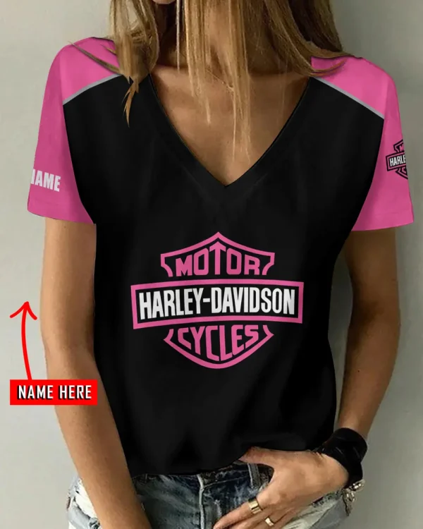 Harley Davidson Women's Swinging V-Neck Short Sleeve CBSWSVS013