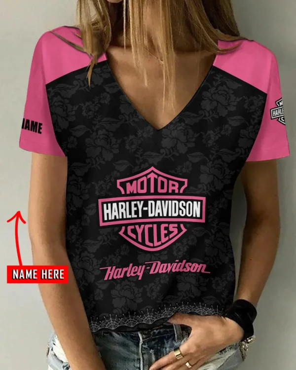 Harley Davidson Women's Swinging V-Neck Short Sleeve CBSWSVS017