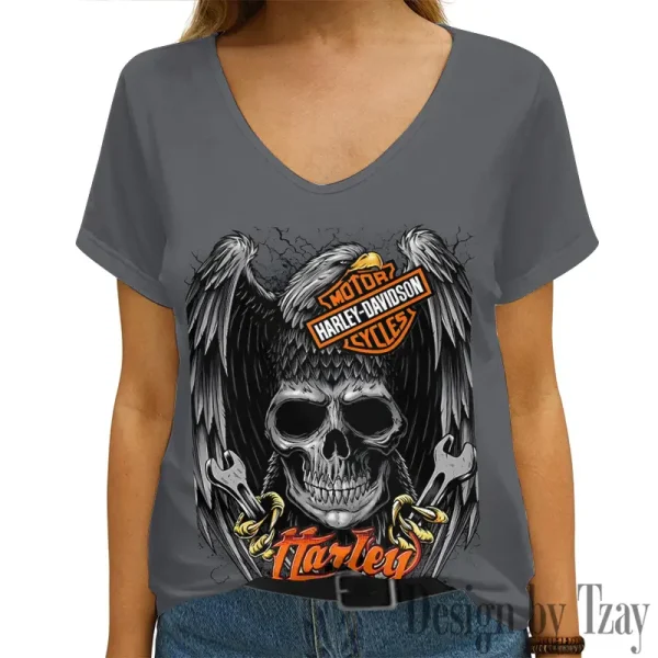 Harley Davidson Women's Swinging V-Neck Short Sleeve CBSWSVS020