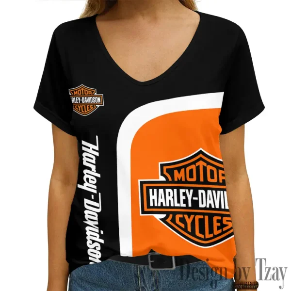 Harley Davidson Women's Swinging V-Neck Short Sleeve CBSWSVS021