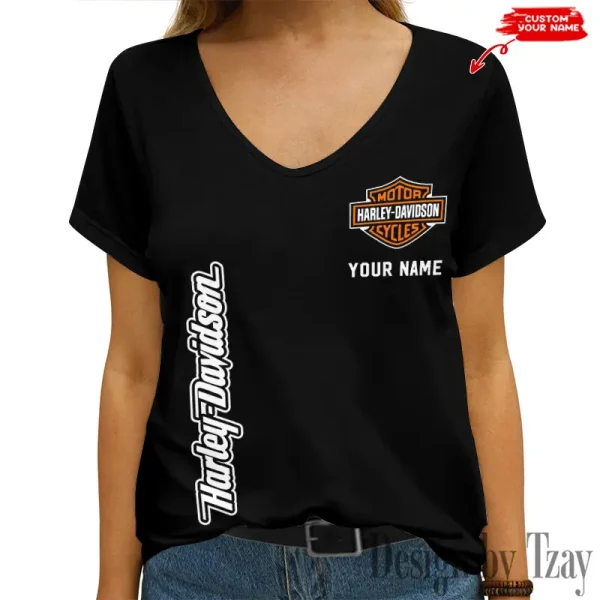 Harley Davidson Women's Swinging V-Neck Short Sleeve CBSWSVS023
