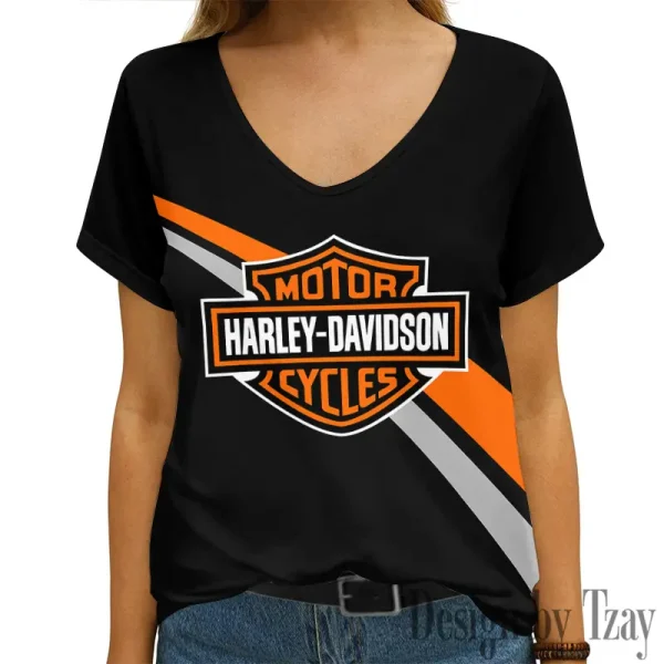 Harley Davidson Women's Swinging V-Neck Short Sleeve CBSWSVS027