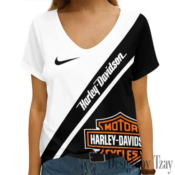 Harley Davidson Women's Swinging V-Neck Short Sleeve CBSWSVS029