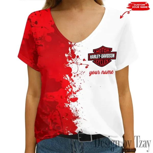 Harley Davidson Women's Swinging V-Neck Short Sleeve CBSWSVS030