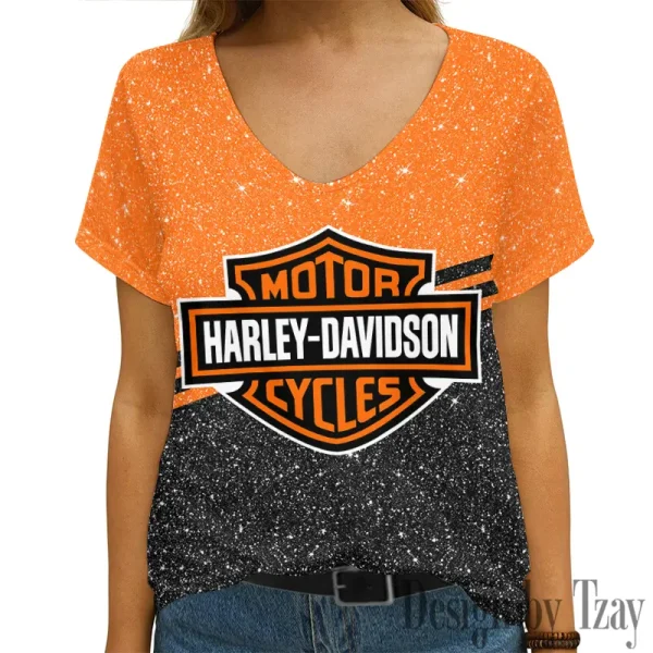 Harley Davidson Women's Swinging V-Neck Short Sleeve CBSWSVS031