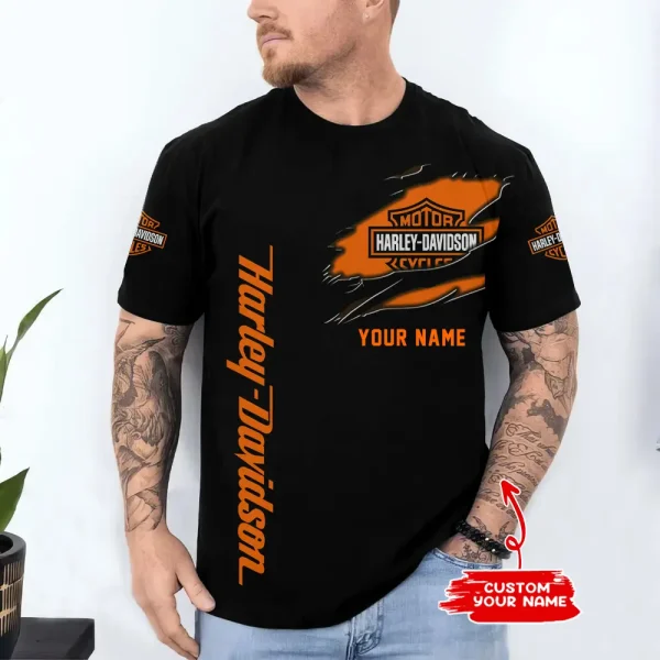 Harley Davidson Custom 3D Printed T-shirt Trending 2025 VDTS295