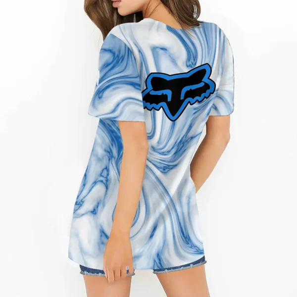 Fox Racing Criss-Cross Hollow Out Women T-Shirt CBSCCHTS003 - Image 2