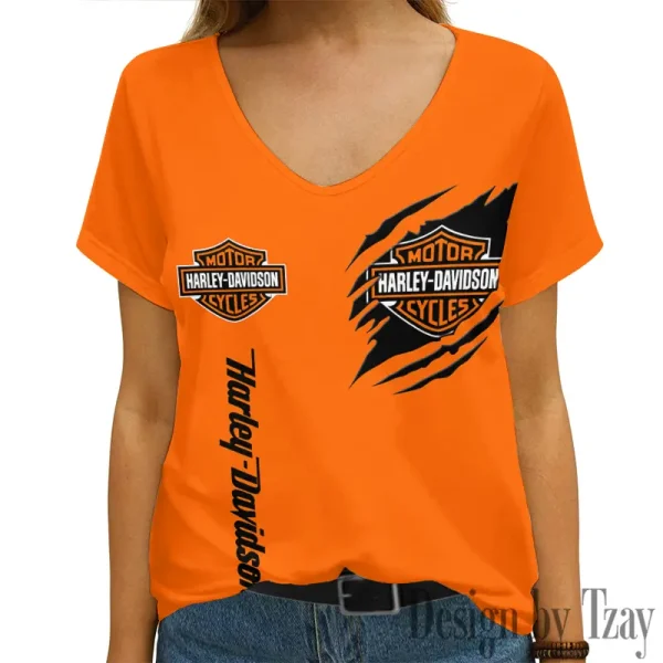 Harley Davidson Women's Swinging V-Neck Short Sleeve CBSWSVS043