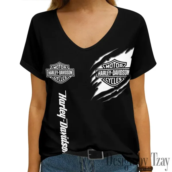 Harley Davidson Women's Swinging V-Neck Short Sleeve CBSWSVS044