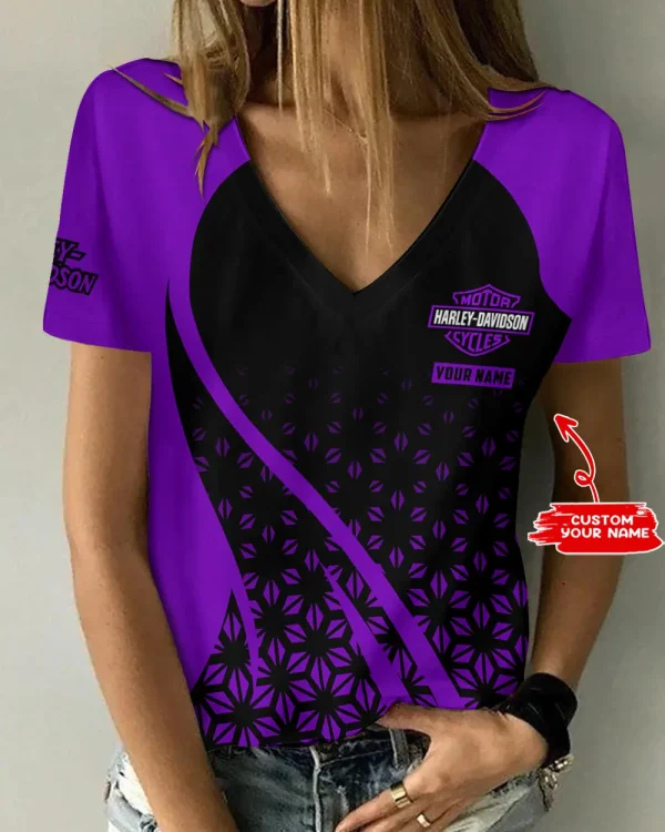 Harley Davidson Women's Swinging V-Neck Short Sleeve CBSWSVS041