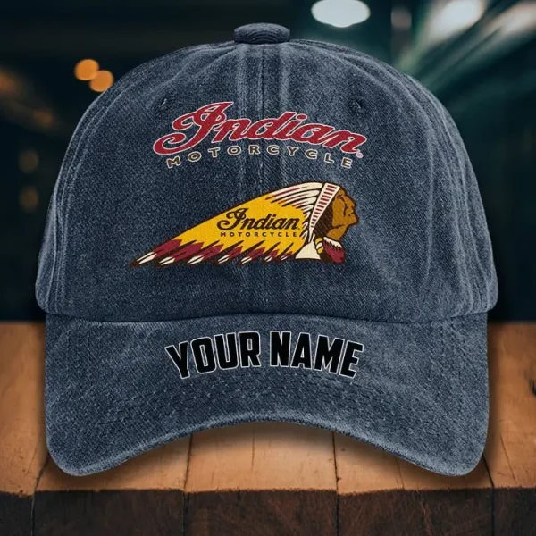 Indian Motorcycle Washed Denim Hat - Image 4