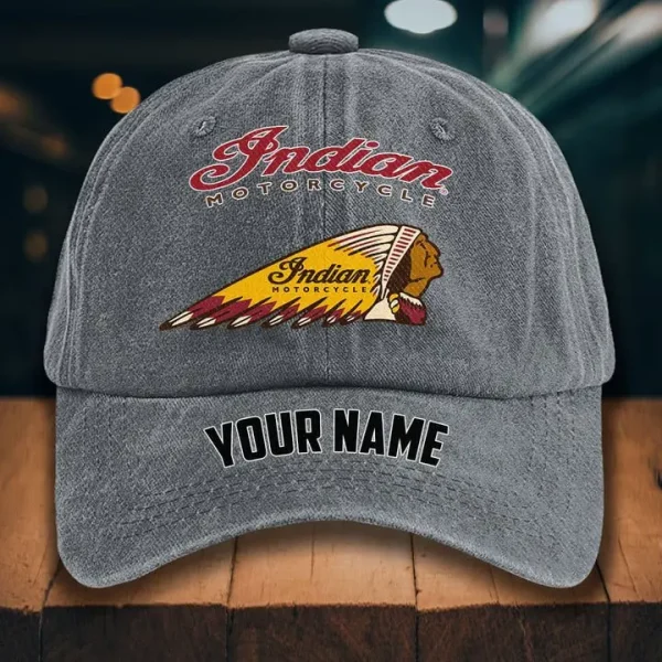 Indian Motorcycle Washed Denim Hat - Image 5