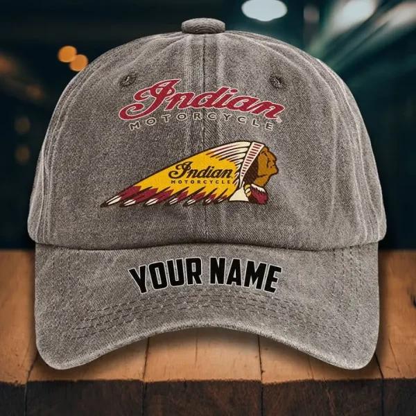Indian Motorcycle Washed Denim Hat - Image 6