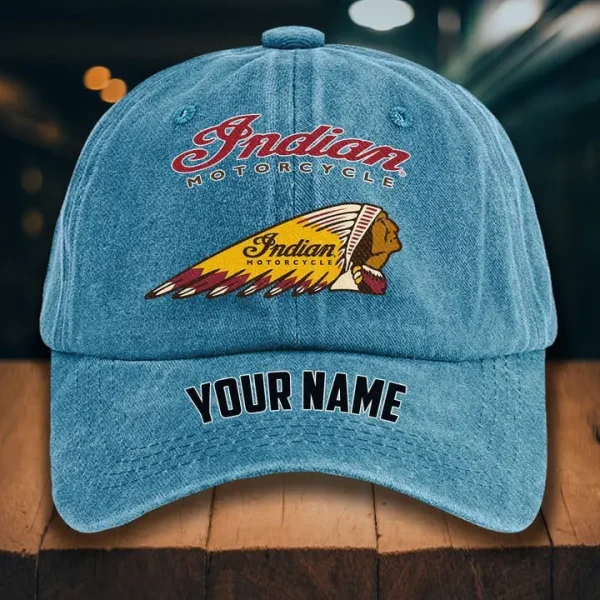 Indian Motorcycle Washed Denim Hat - Image 7