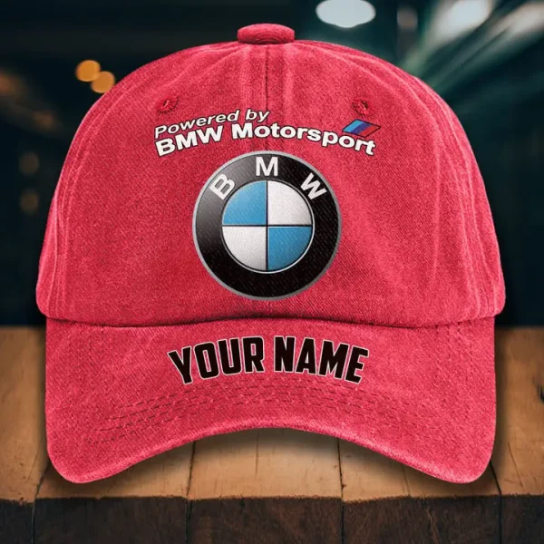 BMW Motorsport Washed Denim Hat - Image 3