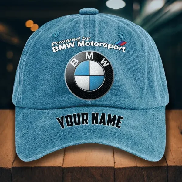 BMW Motorsport Washed Denim Hat - Image 7
