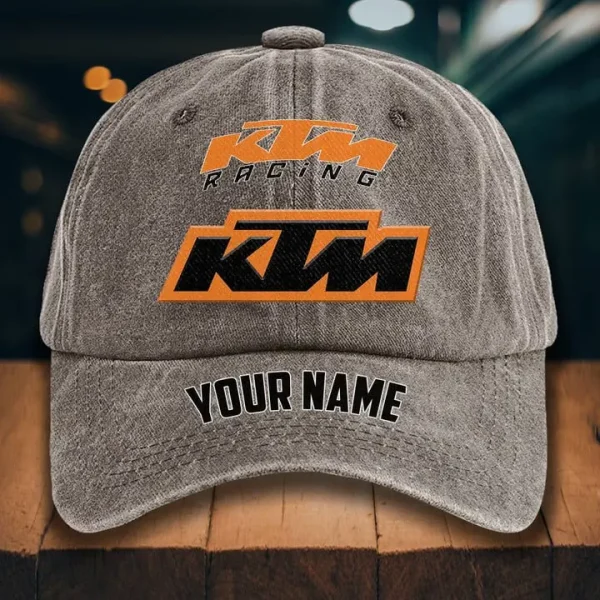 KTM Racing Washed Denim Hat - Image 6