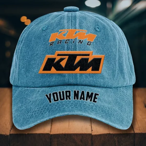 KTM Racing Washed Denim Hat - Image 7
