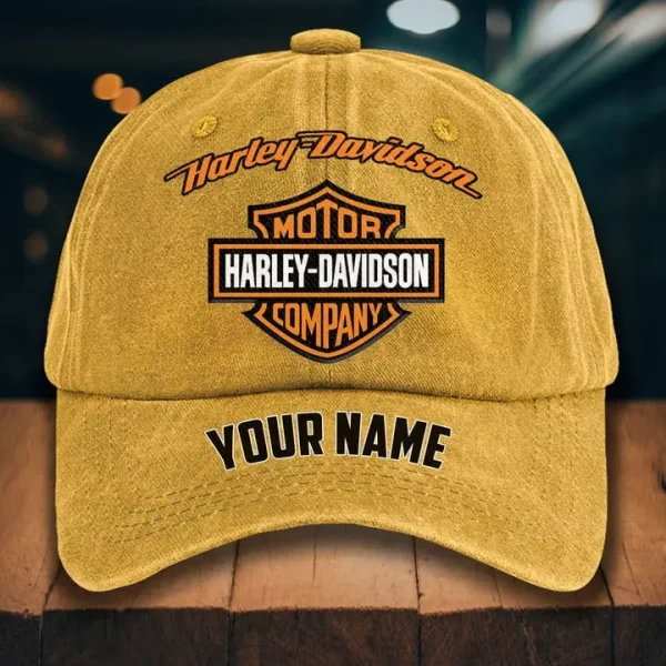 Harley Davidson Washed Denim Hat - Image 2
