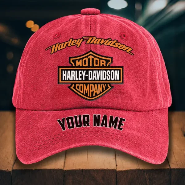 Harley Davidson Washed Denim Hat - Image 3