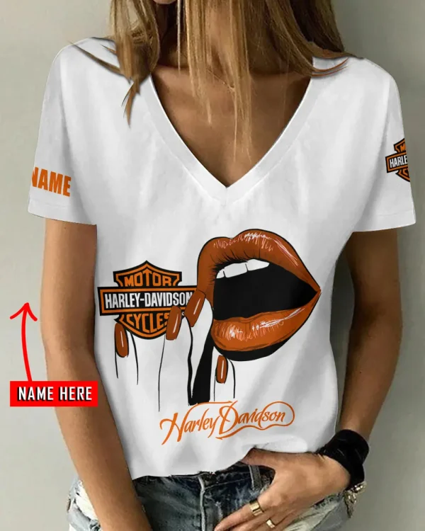 Harley Davidson Women's Swinging V-Neck Short Sleeve CBSWSVS053