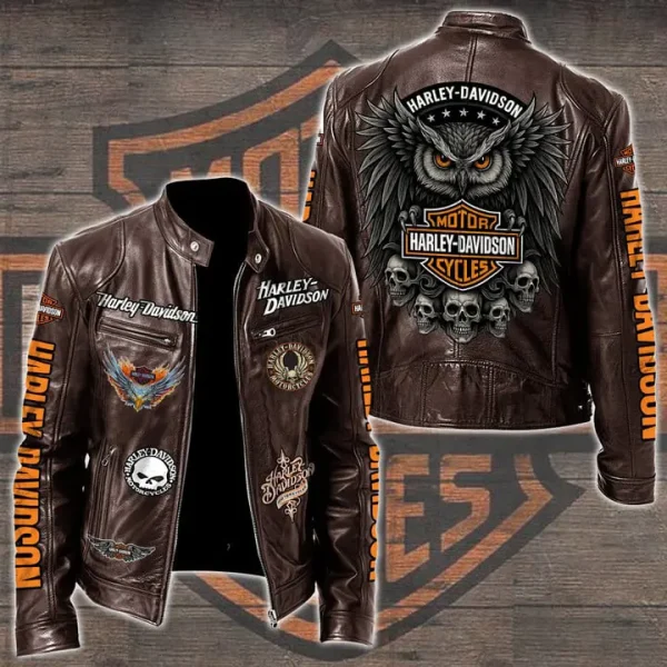 Harley Davidson Limited Edition Leather Bomber Jacket HDLBJ1205