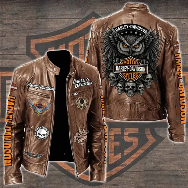 Harley Davidson Limited Edition Leather Bomber Jacket HDLBJ1205