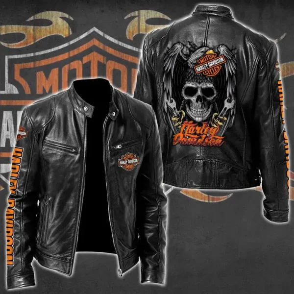 Harley Davidson Limited Edition Leather Bomber Jacket HDLBJ12121