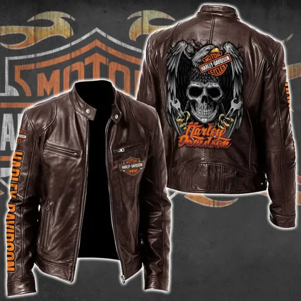 Harley Davidson Limited Edition Leather Bomber Jacket HDLBJ12121
