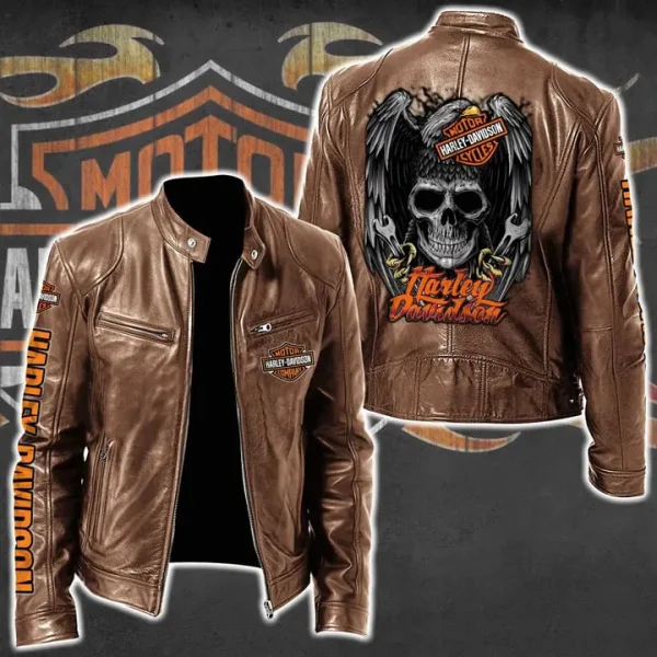 Harley Davidson Limited Edition Leather Bomber Jacket HDLBJ12121