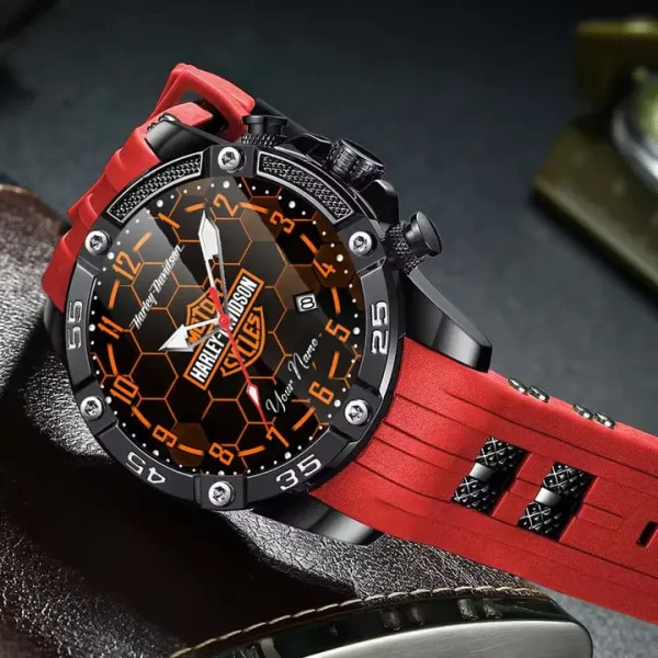 Harley Davidson Silicon Strap Fashion Wrist Watch VITWATL086 - Image 6