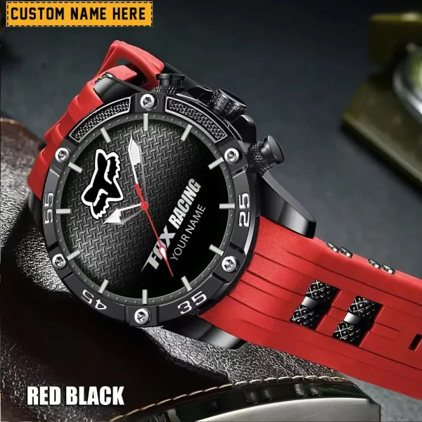 Fox Racing Men's Silicon Strap Watch New 2025 CBSSSFWW001