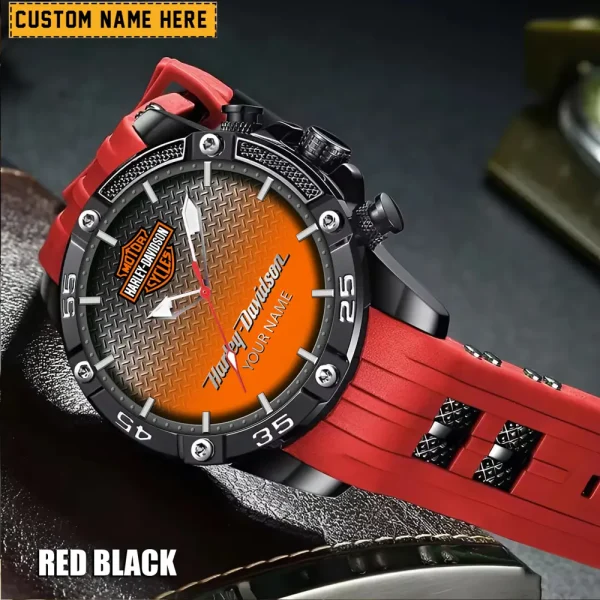 Harley Davidson Men's Silicon Strap Watch New 2025 CBSSSFWW002