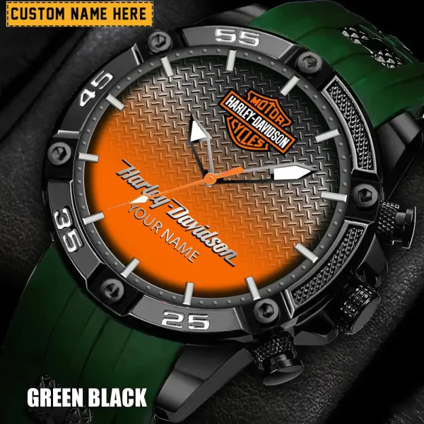 Harley Davidson Men's Silicon Strap Watch New 2025 CBSSSFWW002