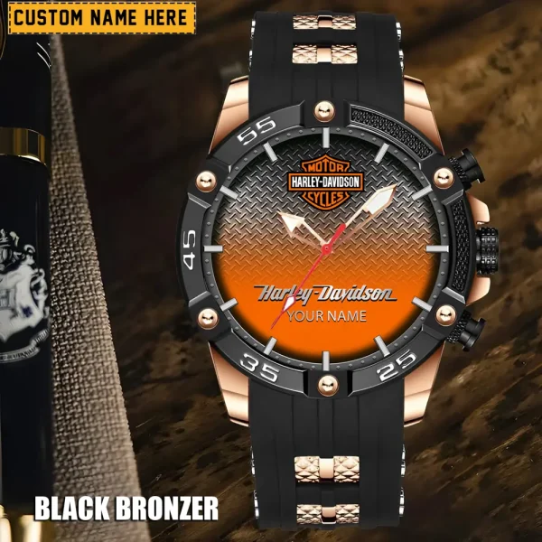 Harley Davidson Men's Silicon Strap Watch New 2025 CBSSSFWW002