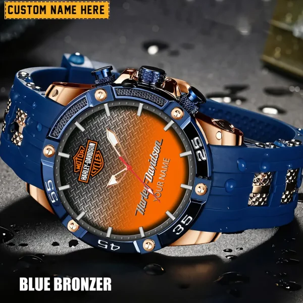 Harley Davidson Men's Silicon Strap Watch New 2025 CBSSSFWW002