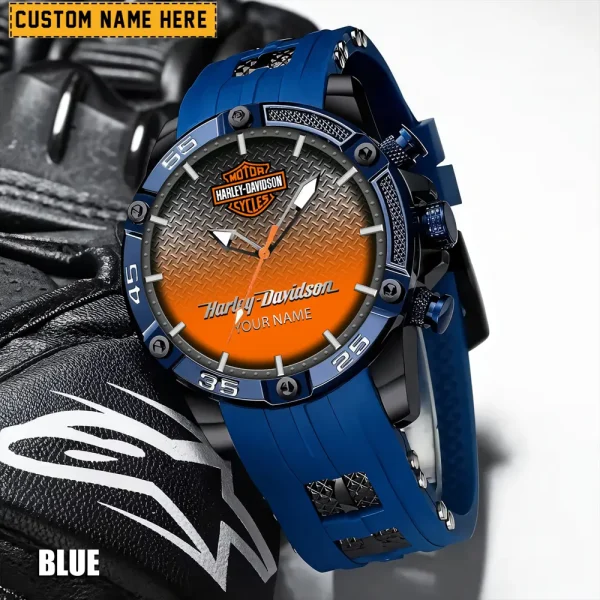 Harley Davidson Men's Silicon Strap Watch New 2025 CBSSSFWW002