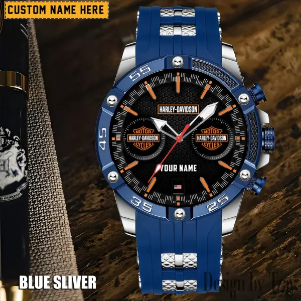 Harley Davidson Men's Silicon Strap Watch New 2025 CBSSSFWW003