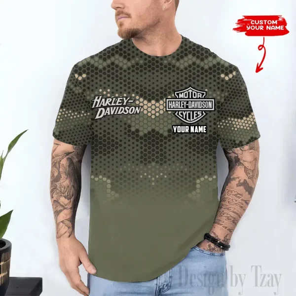 Harley Davidson Custom 3D Printed T-shirt Trending 2025 VDTS308