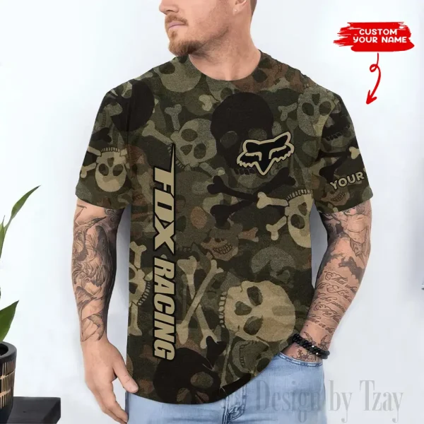 Fox Racing Custom 3D Printed T-shirt Trending 2025 VDTS311