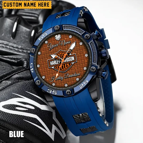 Harley Davidson Men's Silicon Strap Watch New 2025 CBSSSFWW004