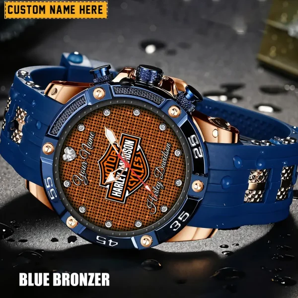 Harley Davidson Men's Silicon Strap Watch New 2025 CBSSSFWW004