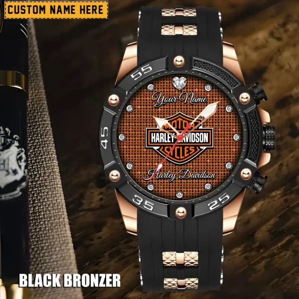 Harley Davidson Men's Silicon Strap Watch New 2025 CBSSSFWW004