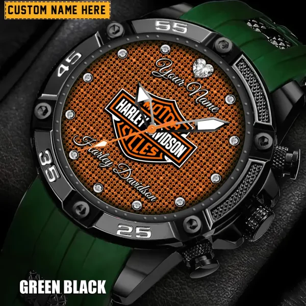 Harley Davidson Men's Silicon Strap Watch New 2025 CBSSSFWW004