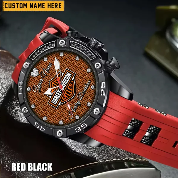 Harley Davidson Men's Silicon Strap Watch New 2025 CBSSSFWW004