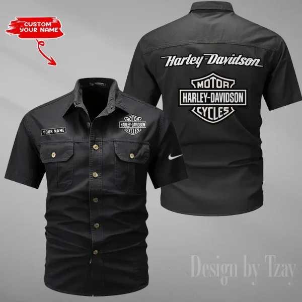 Harley Davidson Military Cargo Cotton Shirts New 2025 CSBCCS002 - Image 6