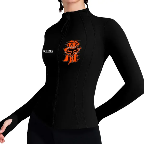 Fox Racing Women's Full Zip Athletic Jacket Long Sleeve Double Lined Jacket New 2025 CBSWAJ007