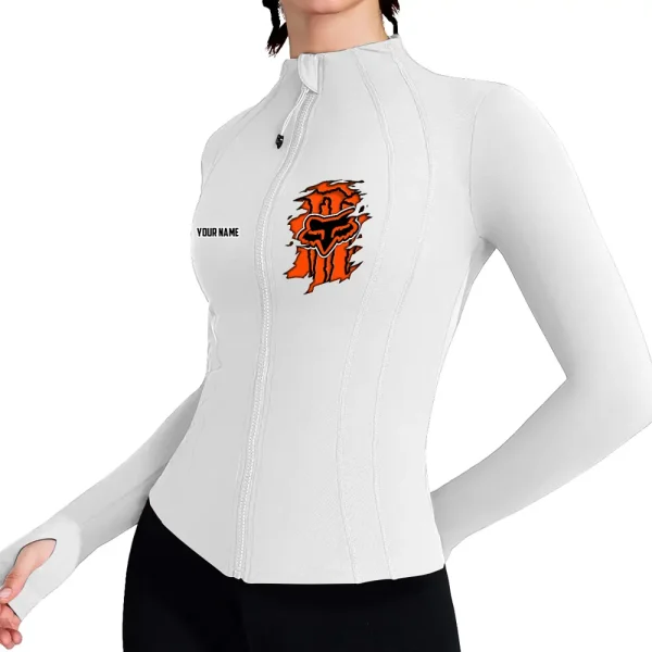Fox Racing Women's Full Zip Athletic Jacket Long Sleeve Double Lined Jacket New 2025 CBSWAJ007
